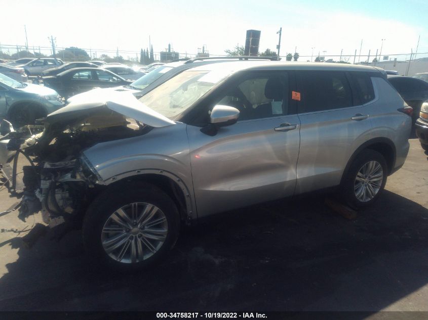 2022 MITSUBISHI OUTLANDER ES VIN: JA4J3TA8XNZ032257