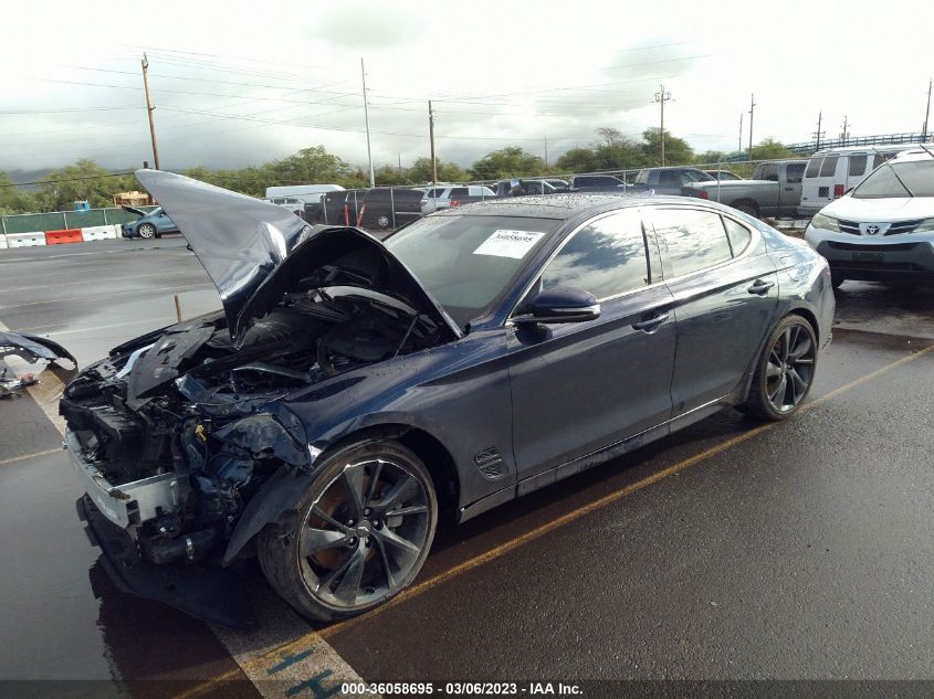 2022 GENESIS G70 3.3T VIN: KMTG54TE8NU081992