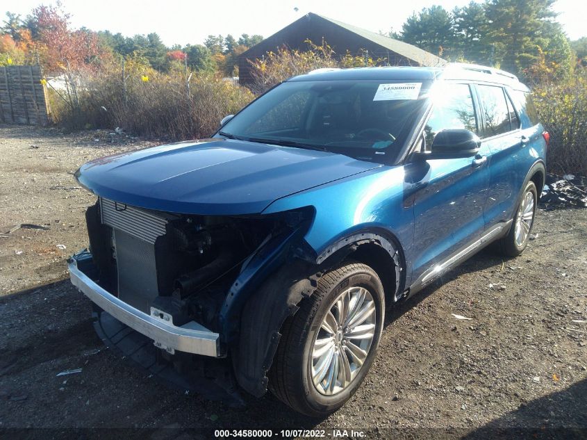 2021 FORD EXPLORER LIMITED VIN: 1FMSK8FH5MGB02806