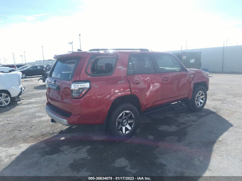 2021 TOYOTA 4RUNNER TRD OFF ROAD PREMIUM VIN: JTERU5JR1M5858040