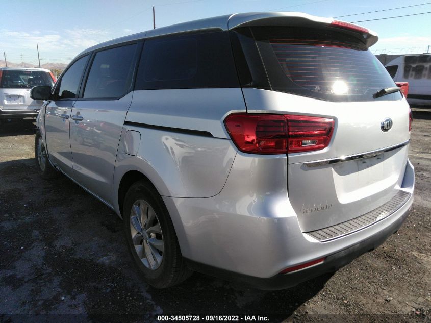 2020 KIA SEDONA L VIN: KNDMA5C10L6592372