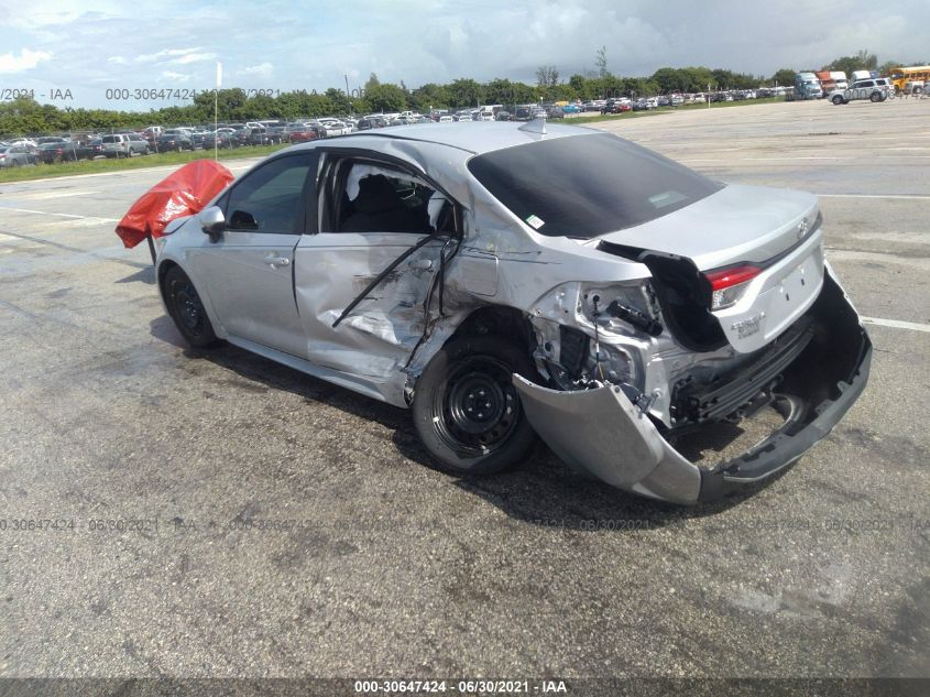 2021 TOYOTA COROLLA LE VIN: 5YFEPMAE8MP153787