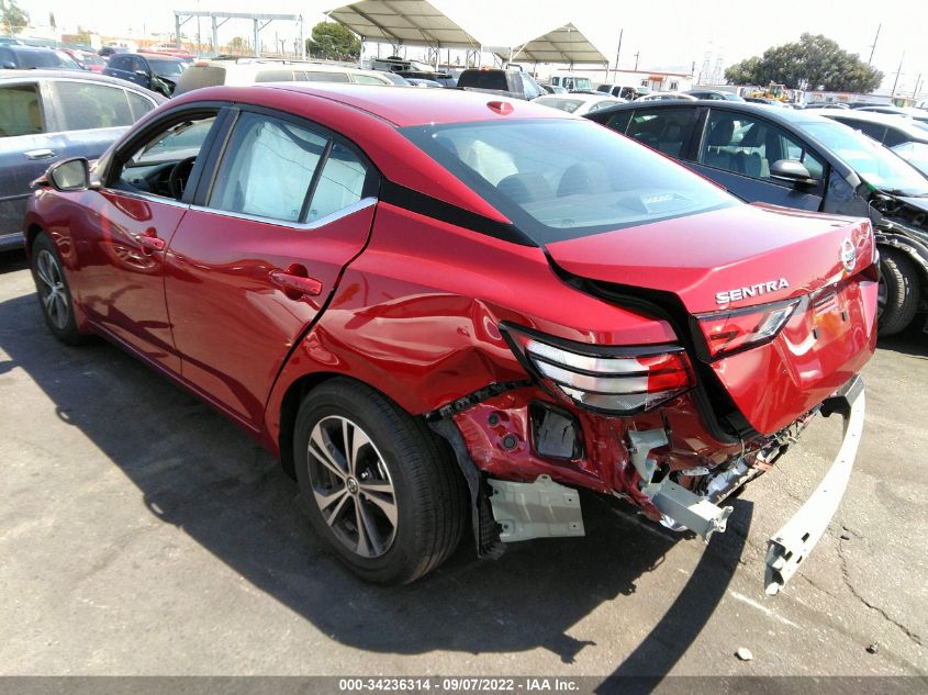 2022 NISSAN SENTRA SV VIN: 3N1AB8CV9NY272258