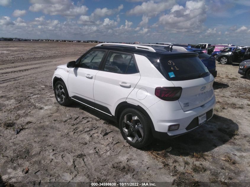 2022 HYUNDAI VENUE LIMITED VIN: KMHRC8A39NU135463