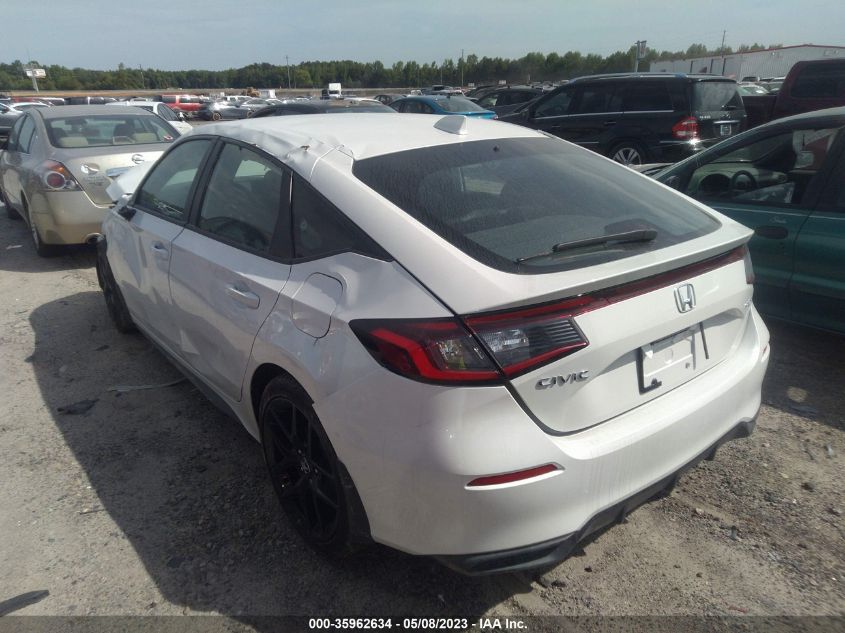 2023 HONDA CIVIC HATCHBACK SPORT VIN: 19XFL2H89PE005447
