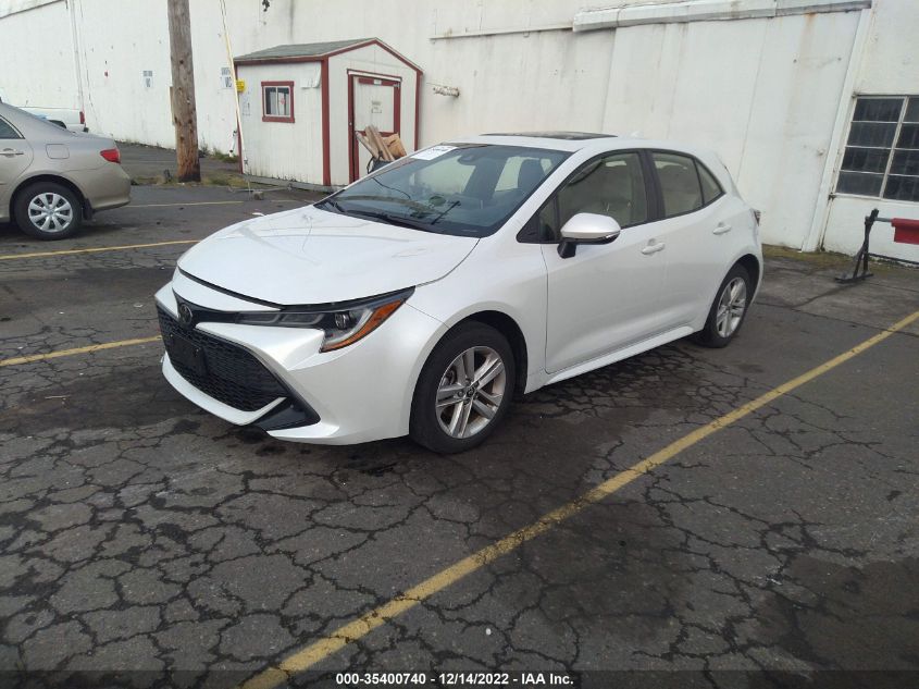 2022 TOYOTA COROLLA HATCHBACK SE VIN: JTNB4MBE7N3158544