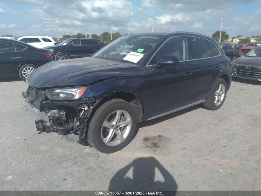 2021 AUDI Q5 PREMIUM VIN: WA1AAAFY8M2054011
