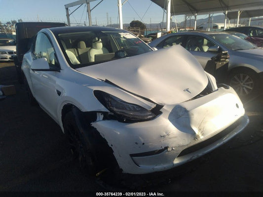 2022 TESLA MODEL Y LONG RANGE VIN: 7SAYGDEE4NF323389