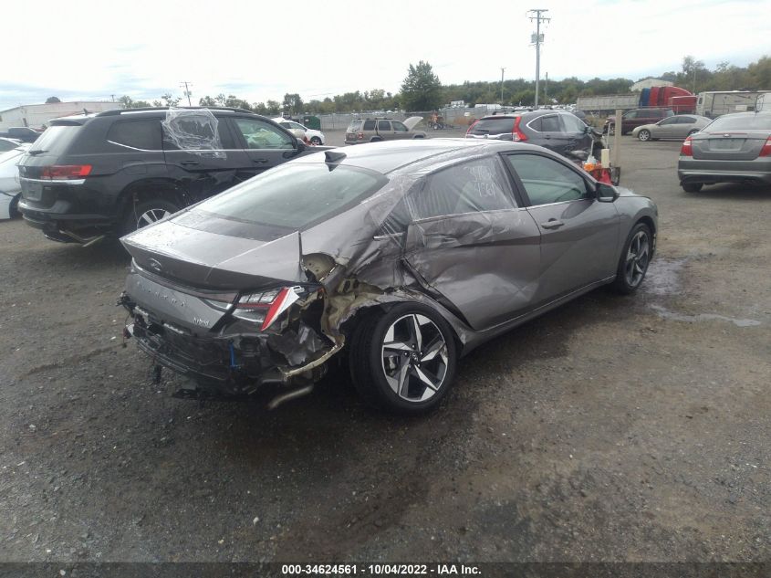 2021 HYUNDAI ELANTRA HYBRID LIMITED VIN: KMHLN4AJ1MU011225