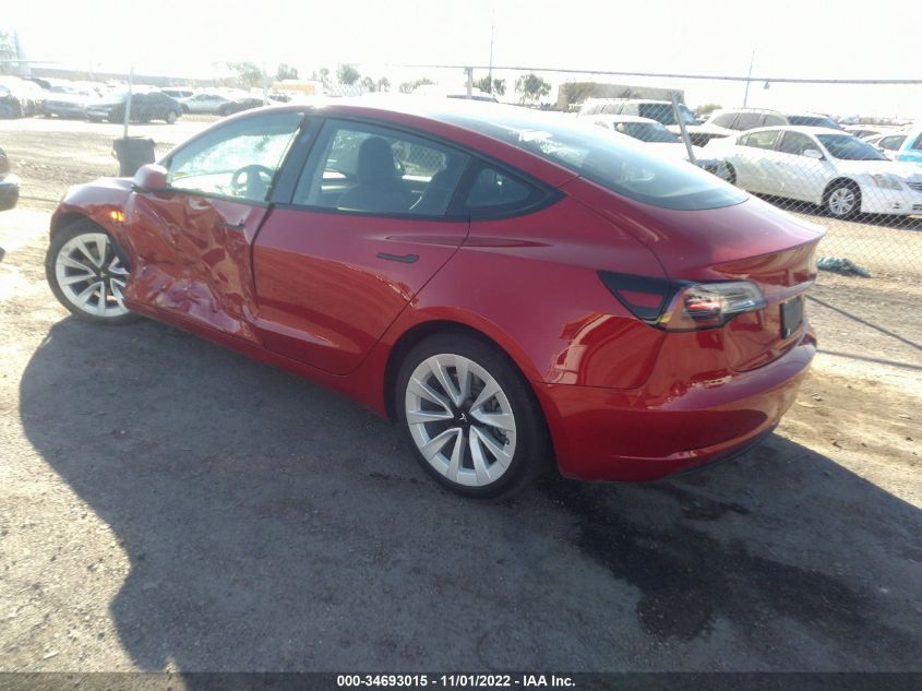 2021 TESLA MODEL 3 STANDARD RANGE PLUS VIN: 5YJ3E1EA7MF073850