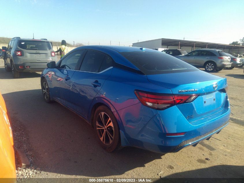 2022 NISSAN SENTRA SV VIN: 3N1AB8CV9NY268310