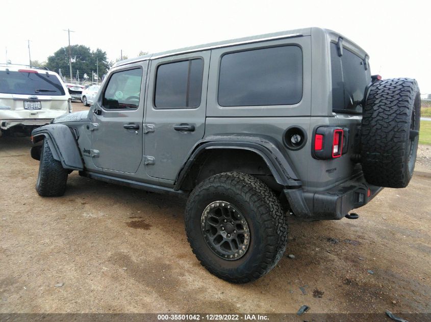 2022 JEEP WRANGLER UNLIMITED HIGH TIDE VIN: 1C4HJXDG6NW242201