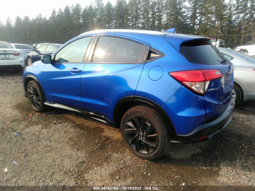 2021 HONDA HR-V SPORT VIN: 3CZRU6H14MM746203