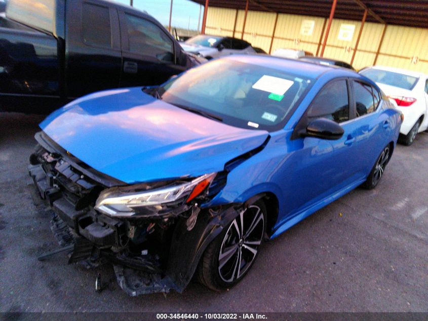2021 NISSAN SENTRA SR VIN: 3N1AB8DV4MY223787
