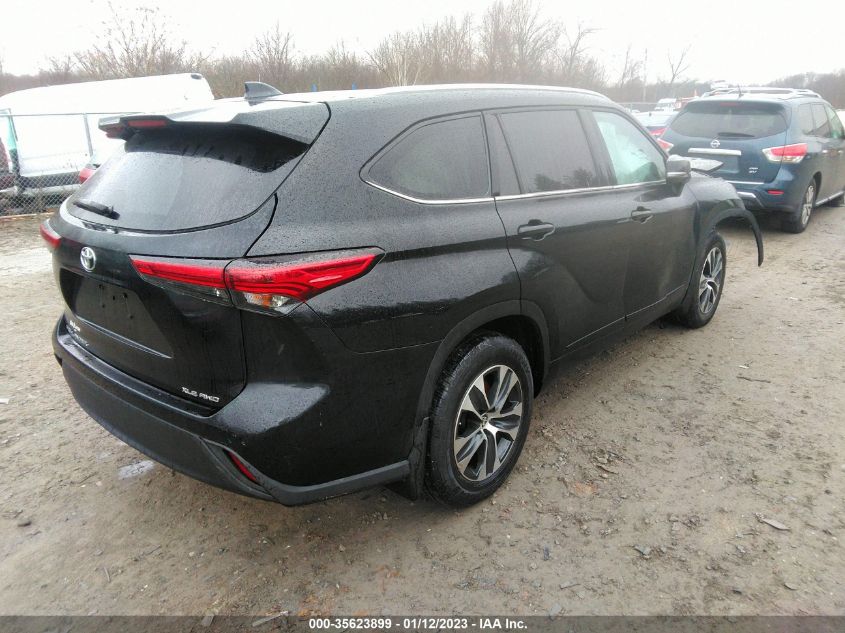 2021 TOYOTA HIGHLANDER XLE VIN: 5TDGZRBH6MS078829