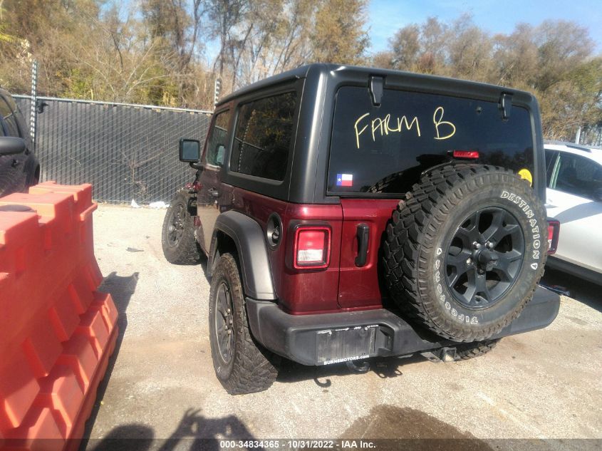 2021 JEEP WRANGLER WILLYS VIN: 1C4HJXAG8MW669124