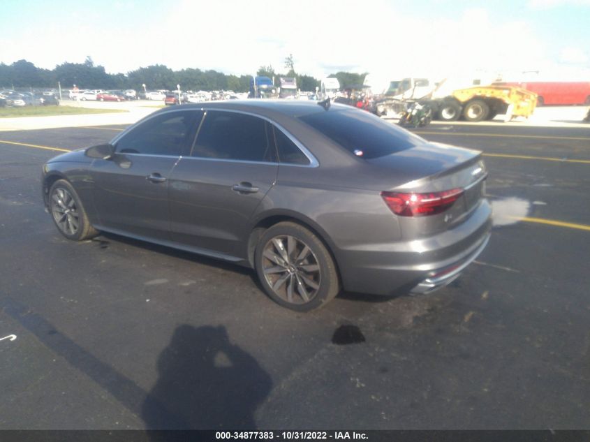 2021 AUDI A4 SEDAN PREMIUM PLUS VIN: WAUBBAF46MA023136