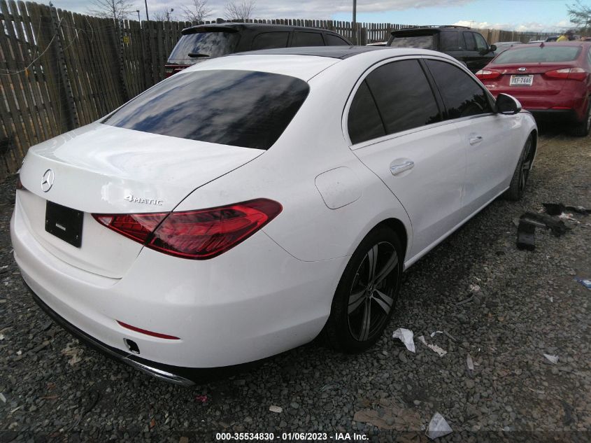 2022 MERCEDES-BENZ C-CLASS C 300 VIN: W1KAF4HB9NR045883