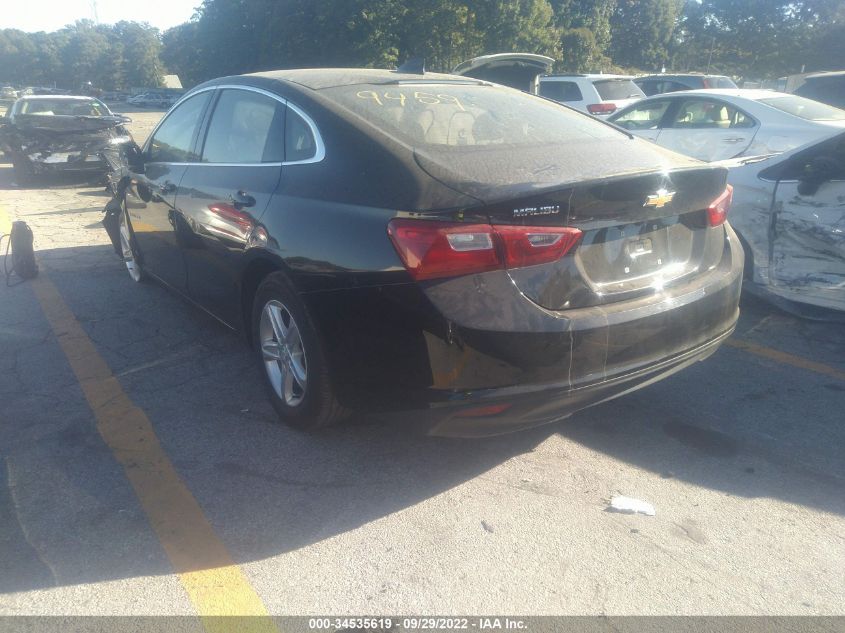 2021 CHEVROLET MALIBU LS VIN: 1G1ZB5ST6MF089459