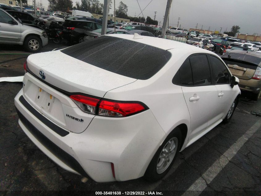 2022 TOYOTA COROLLA HYBRID LE VIN: JTDEAMDE5NJ053682