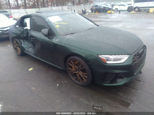 2022 AUDI S4 PREMIUM PLUS VIN: WAUB4AF4XNA048648