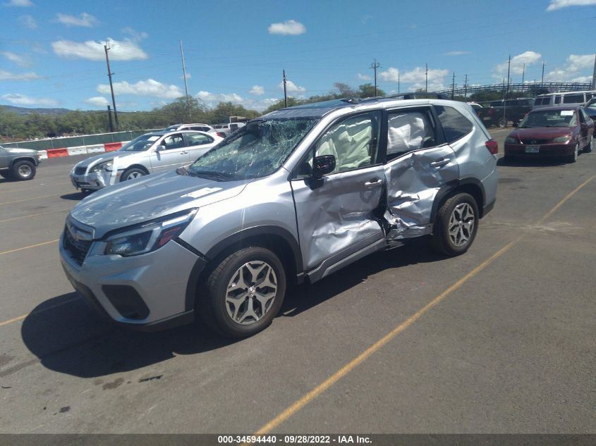 2021 SUBARU FORESTER PREMIUM VIN: JF2SKAJC5MH545072