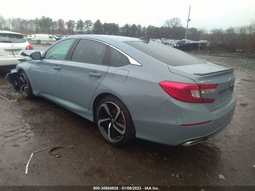 2021 HONDA ACCORD SEDAN SPORT VIN: 1HGCV2F36MA008410