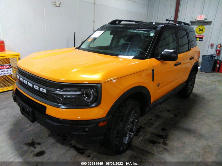 2021 FORD BRONCO SPORT BADLANDS VIN: 3FMCR9D95MRA63645