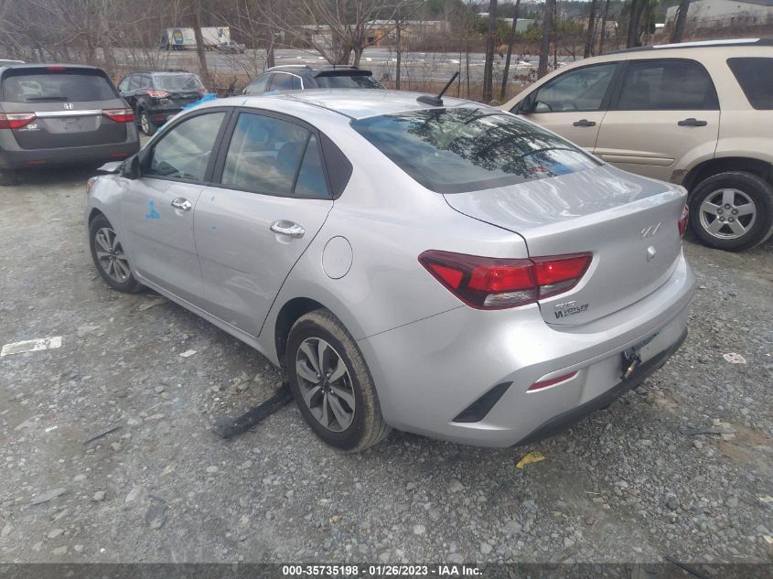 2022 KIA RIO S VIN: 3KPA24AD7NE474517