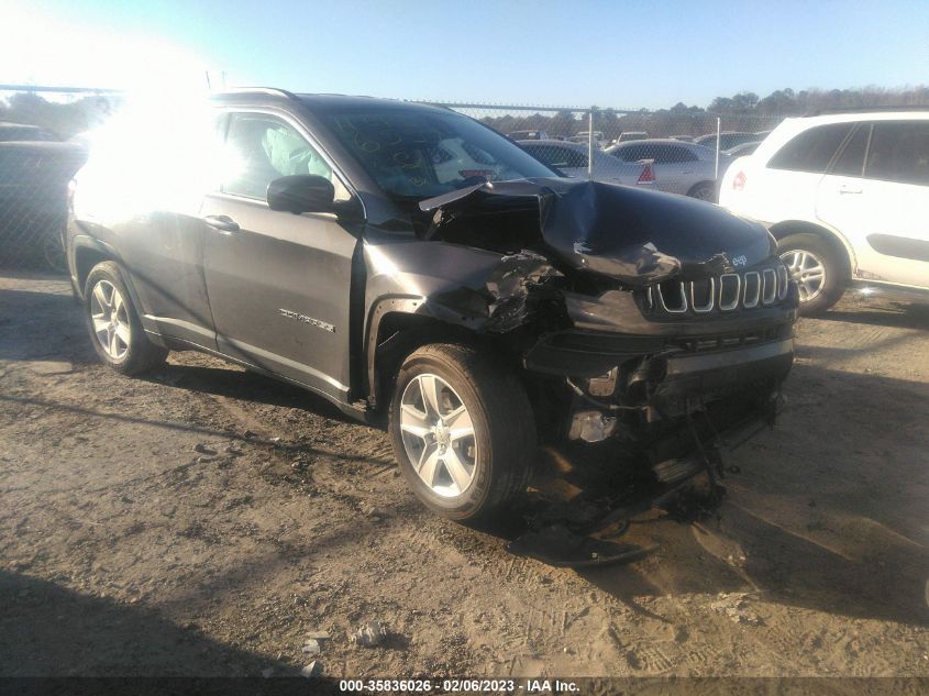 2022 JEEP COMPASS LATITUDE VIN: 3C4NJCBB0NT106557