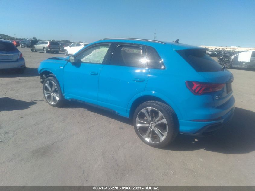 2021 AUDI Q3 S LINE PREMIUM PLUS VIN: WA1EECF37M1022386