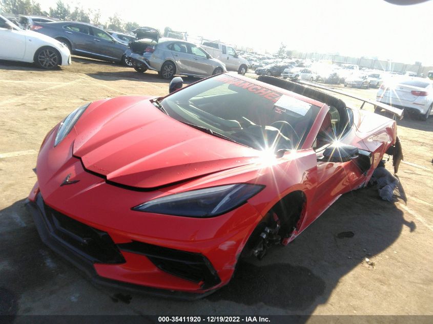 2021 CHEVROLET CORVETTE 2LT VIN: 1G1YB2D41M5100938