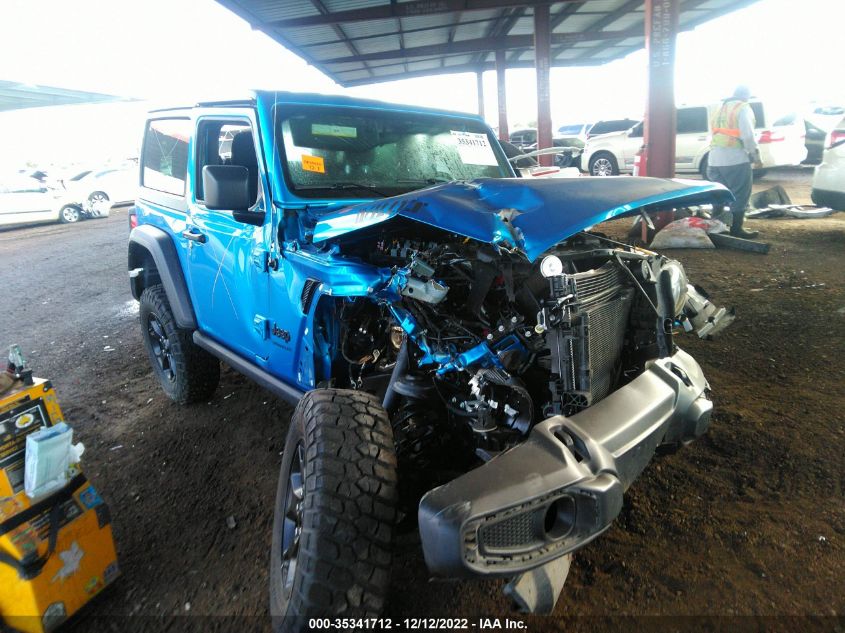 2022 JEEP WRANGLER WILLYS SPORT VIN: 1C4GJXAG2NW140412