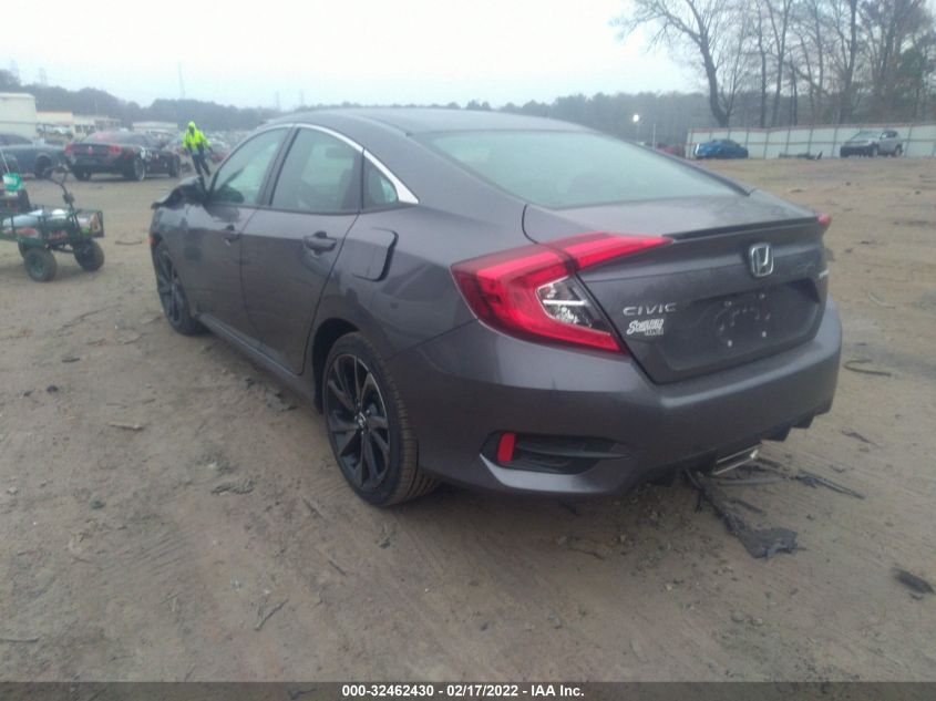 2021 HONDA CIVIC SEDAN SPORT VIN: 2HGFC2F8XMH554837