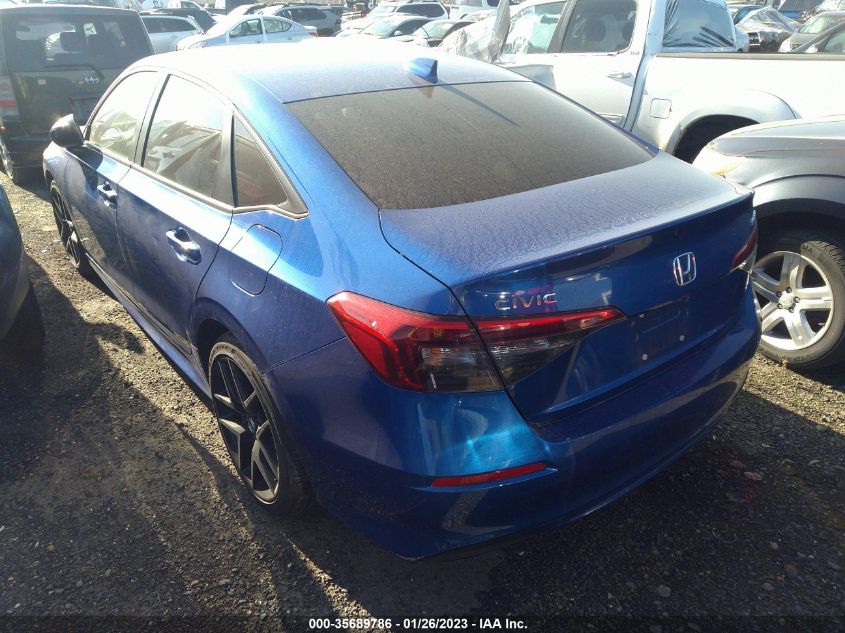 2022 HONDA CIVIC SEDAN SPORT VIN: 2HGFE2F59NH532880