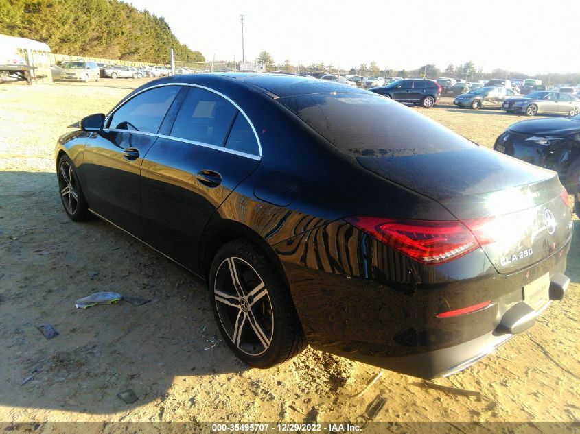 2020 MERCEDES-BENZ CLA CLA 250 VIN: WDD5J4HB3LN060643