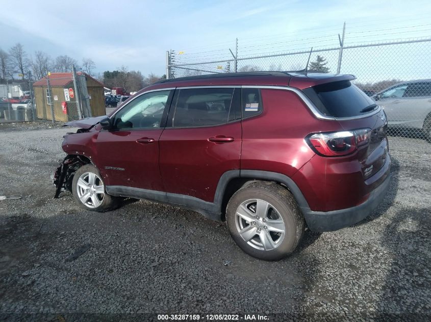 2022 JEEP COMPASS LATITUDE VIN: 3C4NJDBB0NT154520