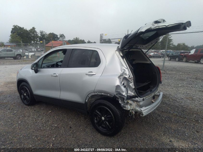 2020 CHEVROLET TRAX LS VIN: 3GNCJKSB7LL295326