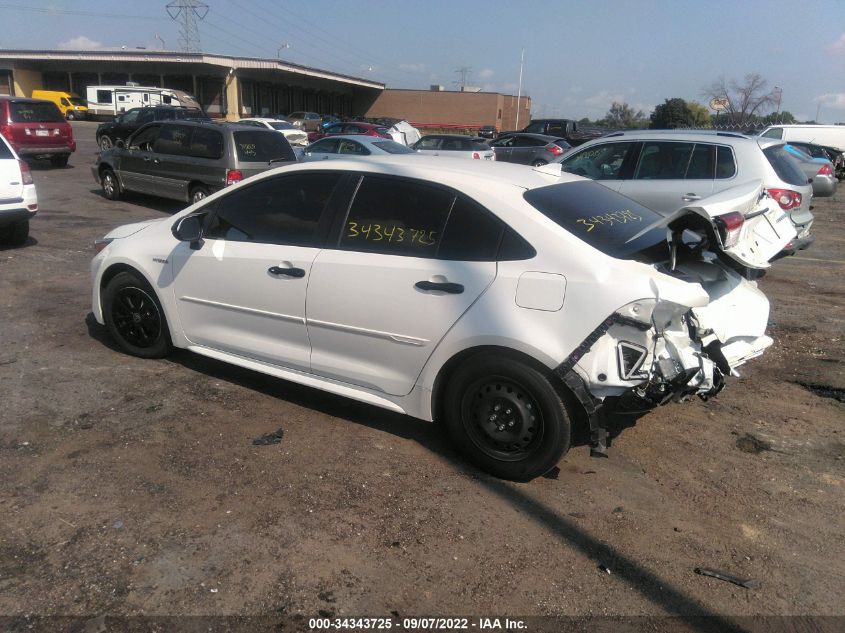 2021 TOYOTA COROLLA HYBRID LE VIN: JTDEAMDE2MJ002980