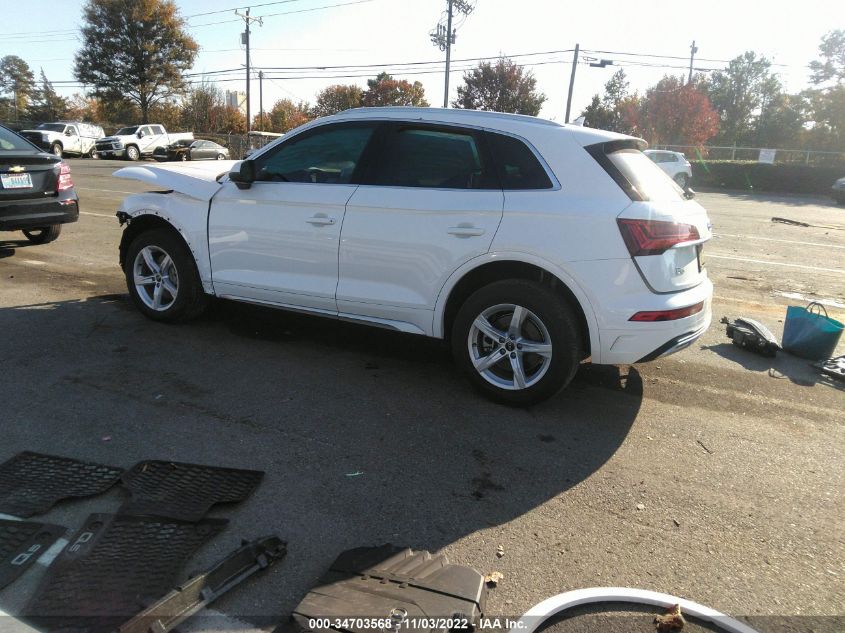 2021 AUDI Q5 PREMIUM VIN: WA1AAAFY8M2096808