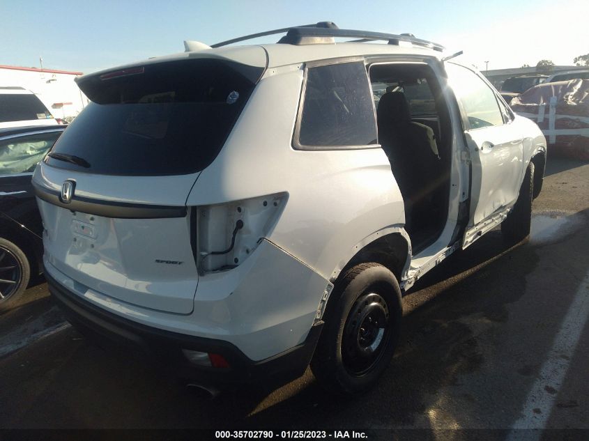 2021 HONDA PASSPORT SPORT VIN: 5FNYF7H21MB002427