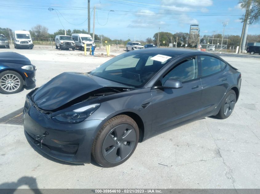 2022 TESLA MODEL 3 VIN: 5YJ3E1EA8NF372801