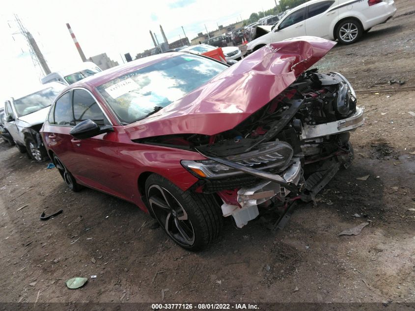 2021 HONDA ACCORD SEDAN SPORT SE VIN: 1HGCV1F44MA058046