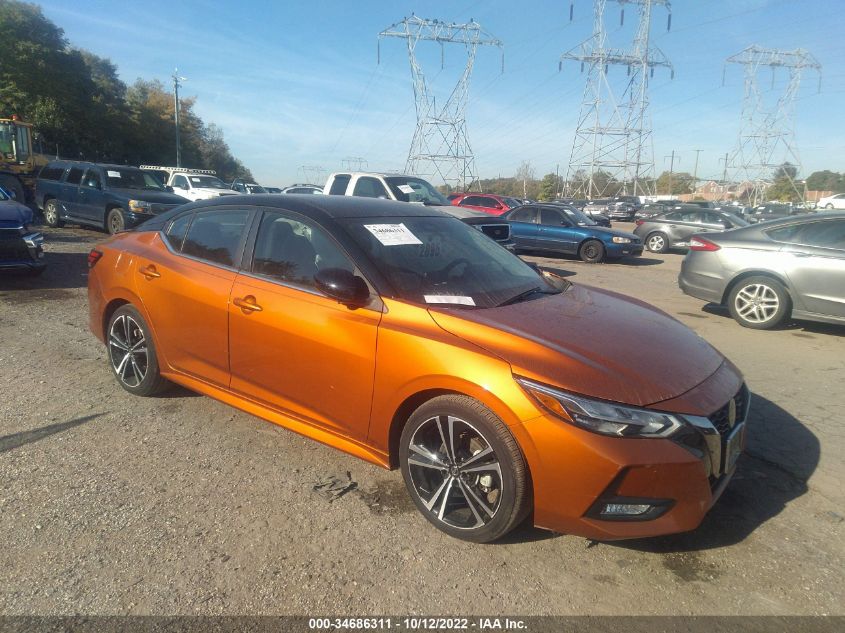 2021 NISSAN SENTRA SR VIN: 3N1AB8DV8MY235960