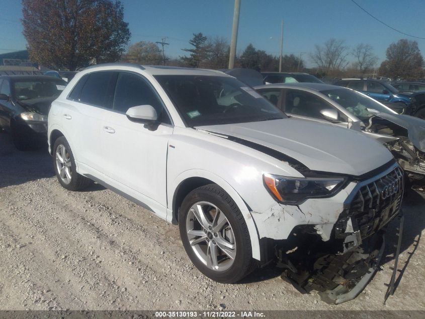 2021 AUDI Q3 S LINE PREMIUM VIN: WA1DECF37M1039099