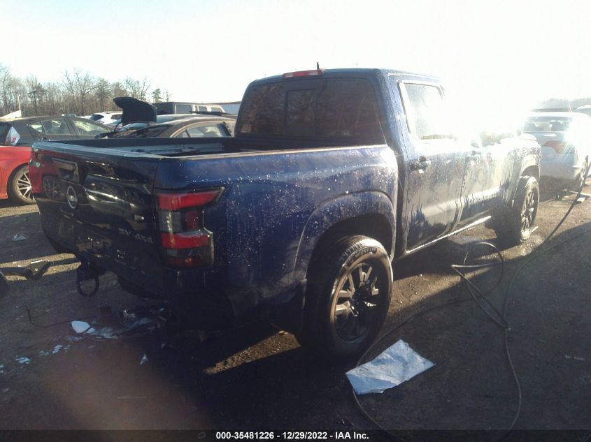 2022 NISSAN FRONTIER SV VIN: 1N6ED1EK7NN609376