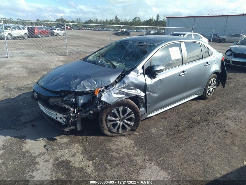 2022 TOYOTA COROLLA HYBRID LE VIN: JTDEAMDE7NJ042666