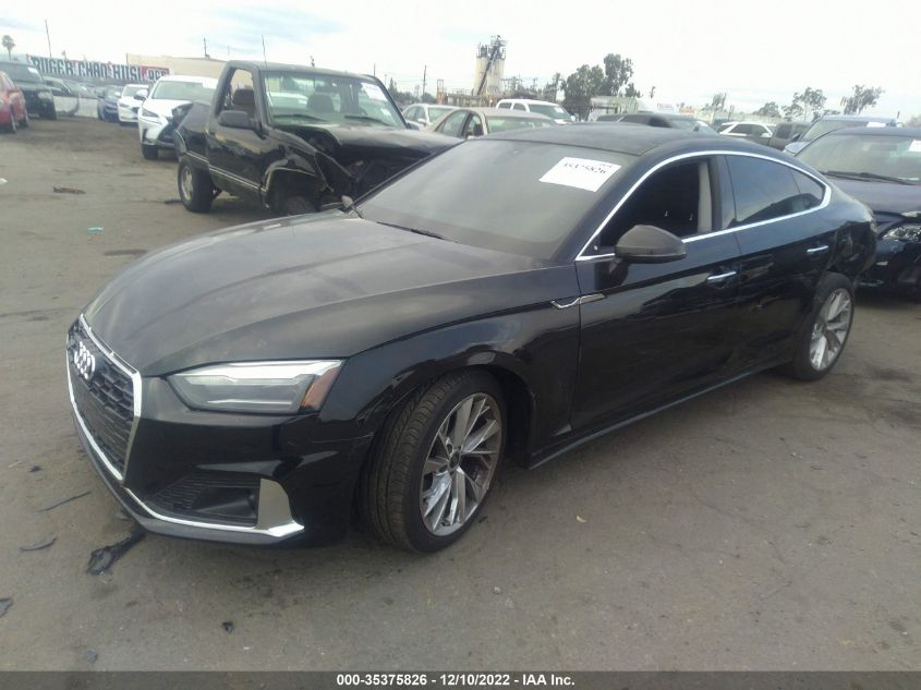 2022 AUDI A5 SPORTBACK PREMIUM VIN: WAUABCF57NA032820