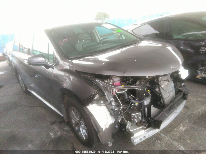 2022 TOYOTA SIENNA XLE VIN: 5TDJRKEC5NS077492