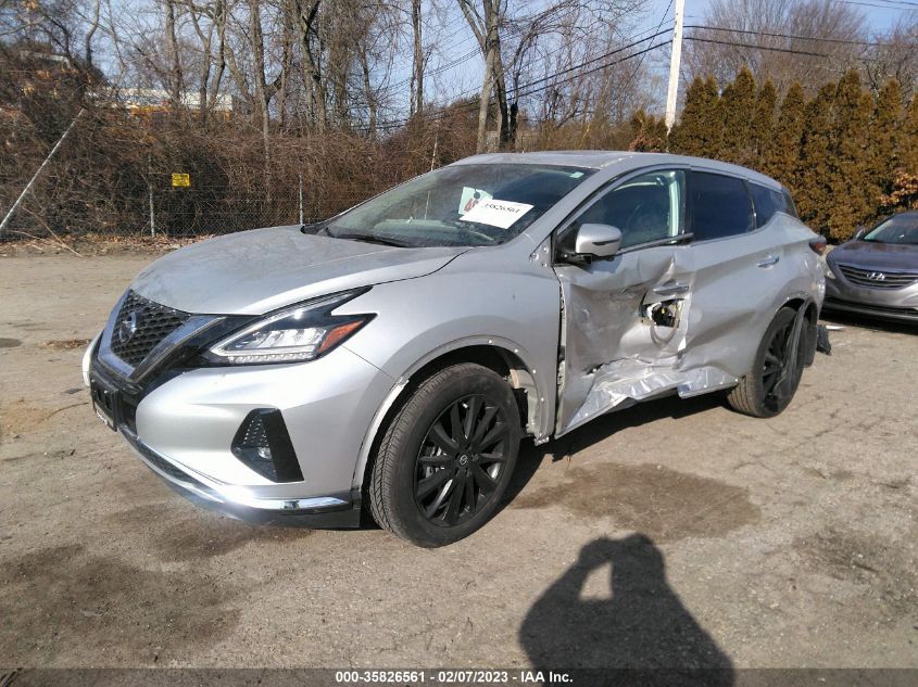 2022 NISSAN MURANO PLATINUM VIN: 5N1AZ2DS9NC116431
